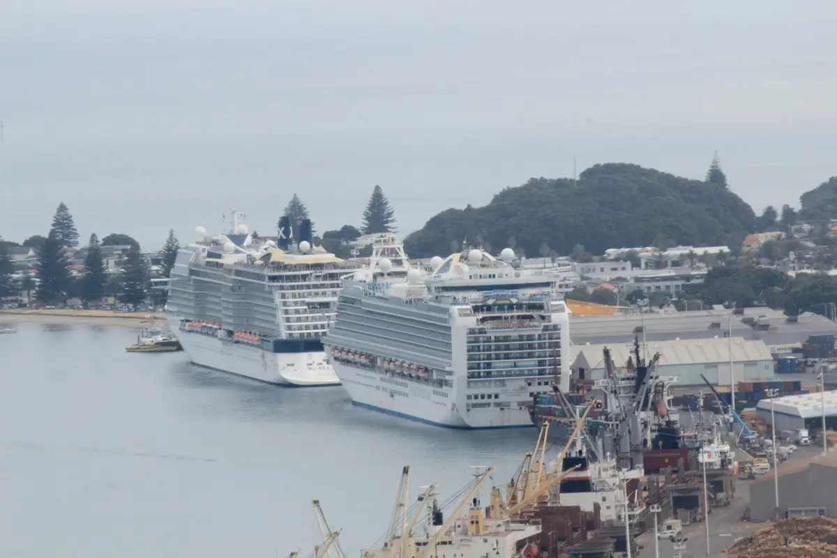 Cruise ships at the Port of Tauranga