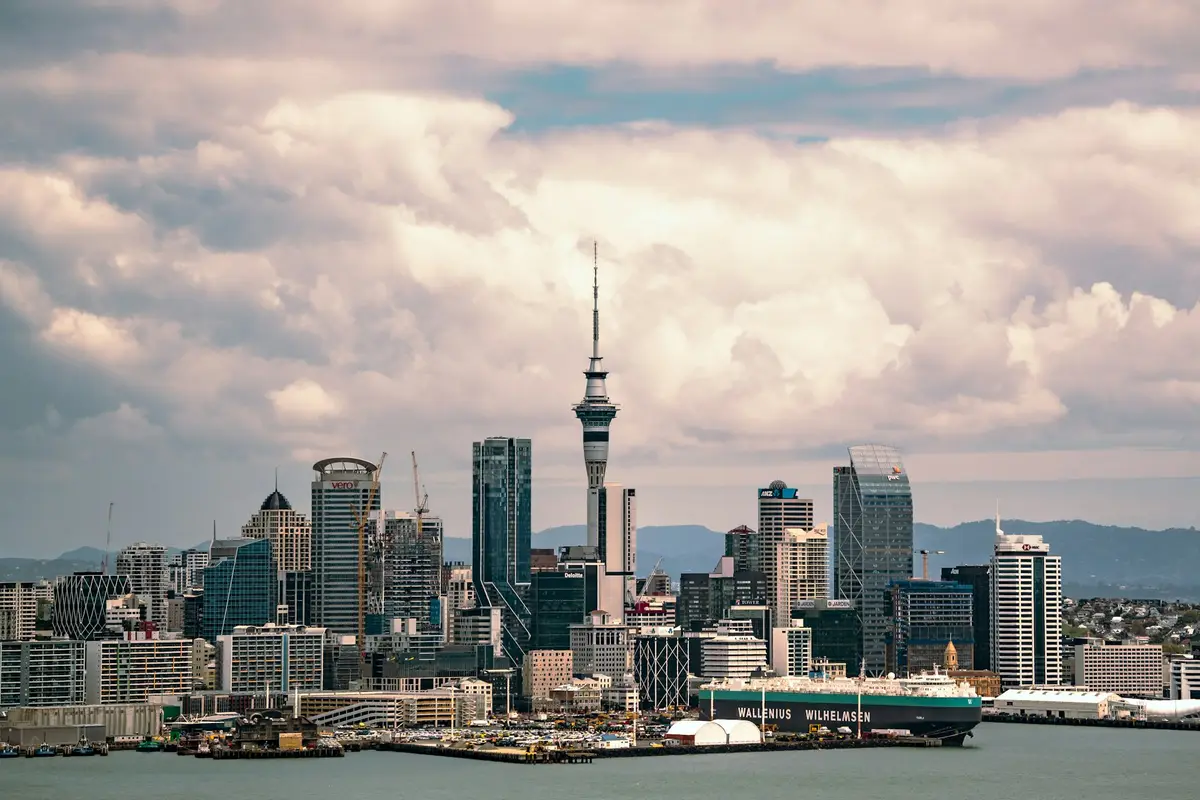 Auckland city skyline and its tall buildings