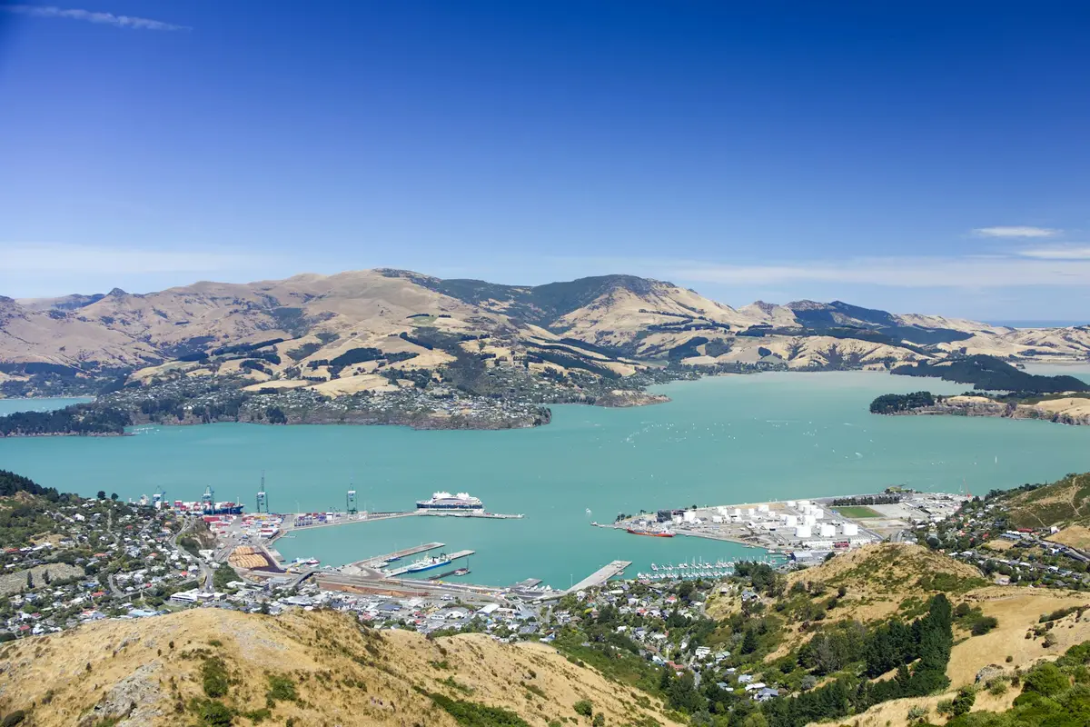 Panoramic view over Christchurch from the Gondola summit