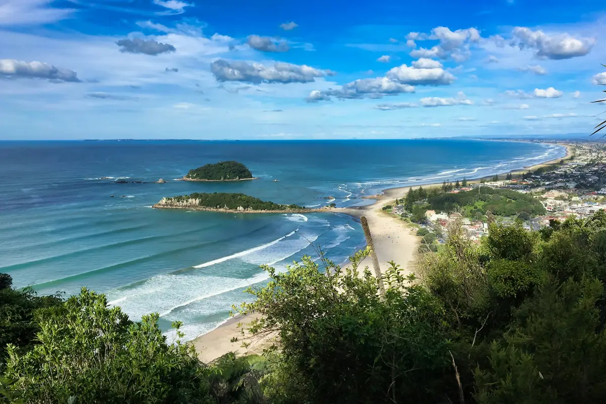 Beach view at Mount Maunganui