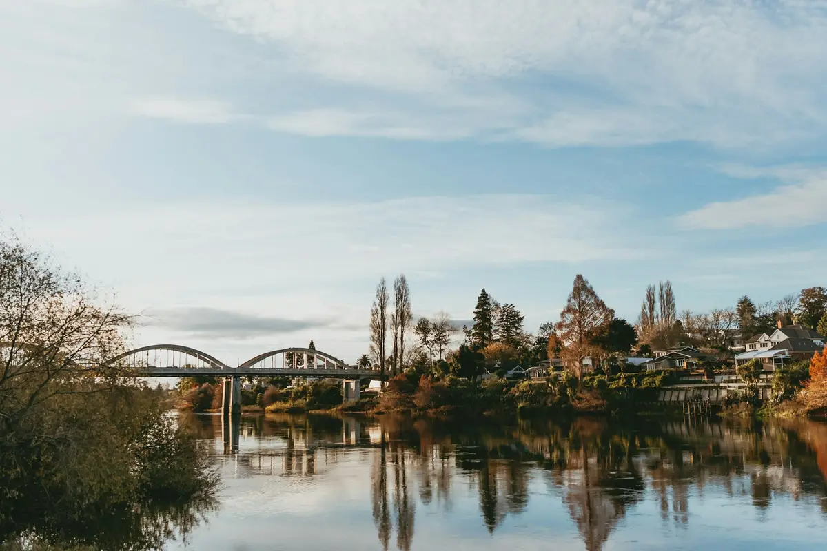 River and bridge in Hamilton