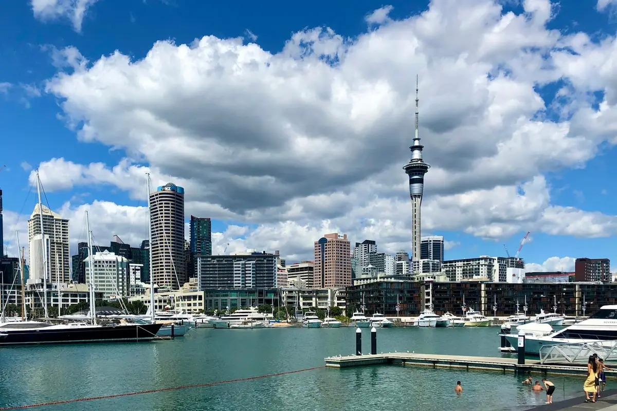 Auckland CBD from the Viaduct Basin