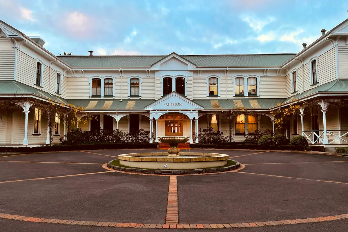 The Mission winery building in Napier
