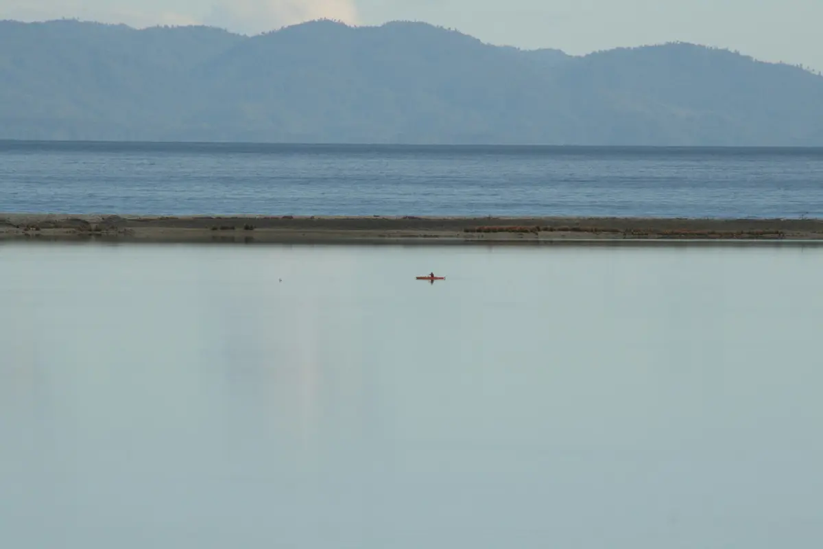 The Nelson Haven with mountains across the water